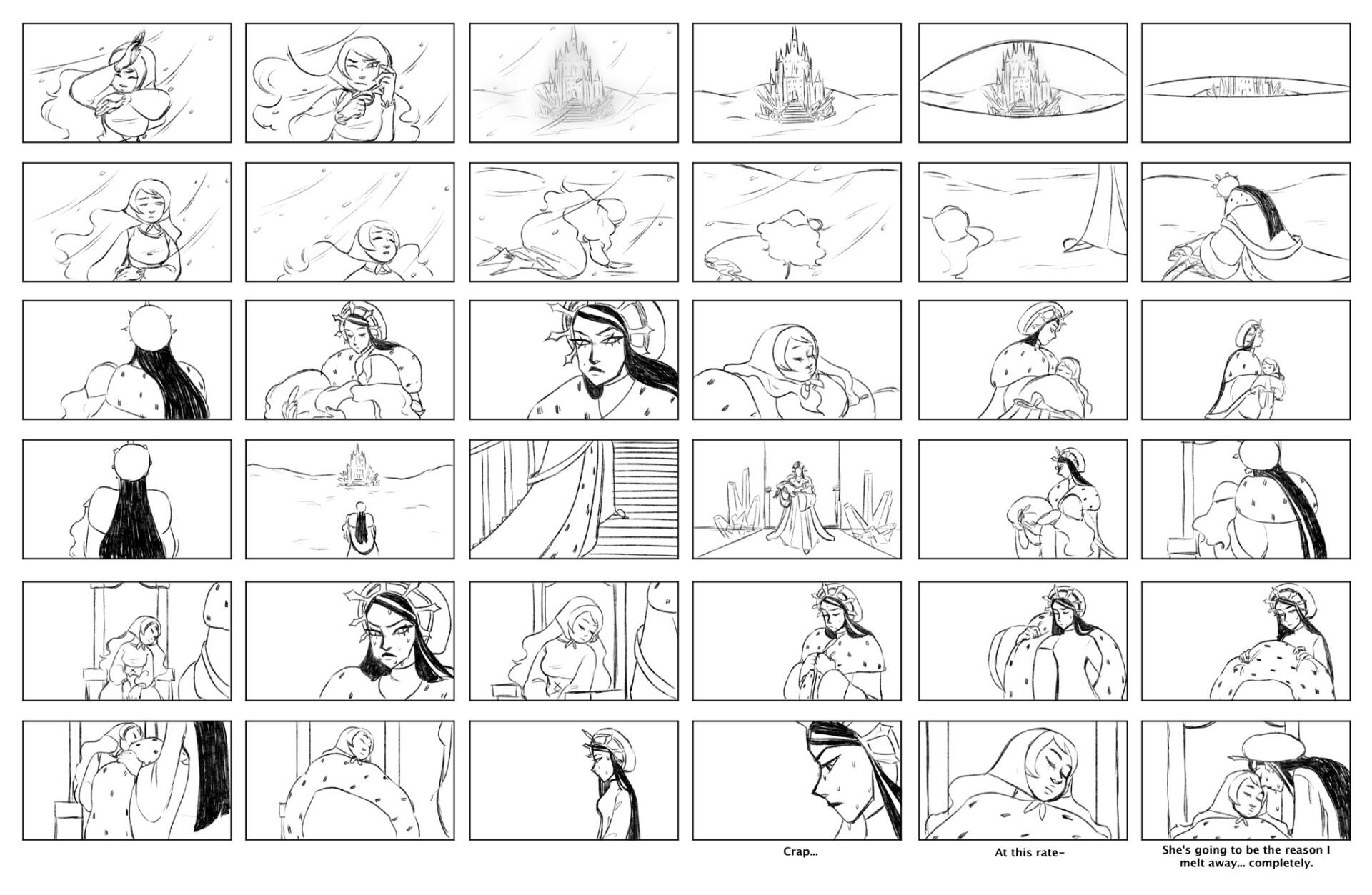 snow queen storyboard
